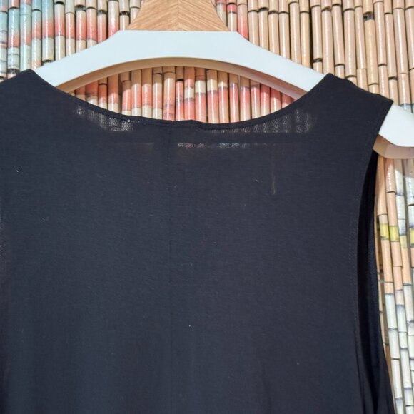 Forever21 Jersey A-Line Mini Swing Tank Dress, Black, Medium - Picture 4 of 12